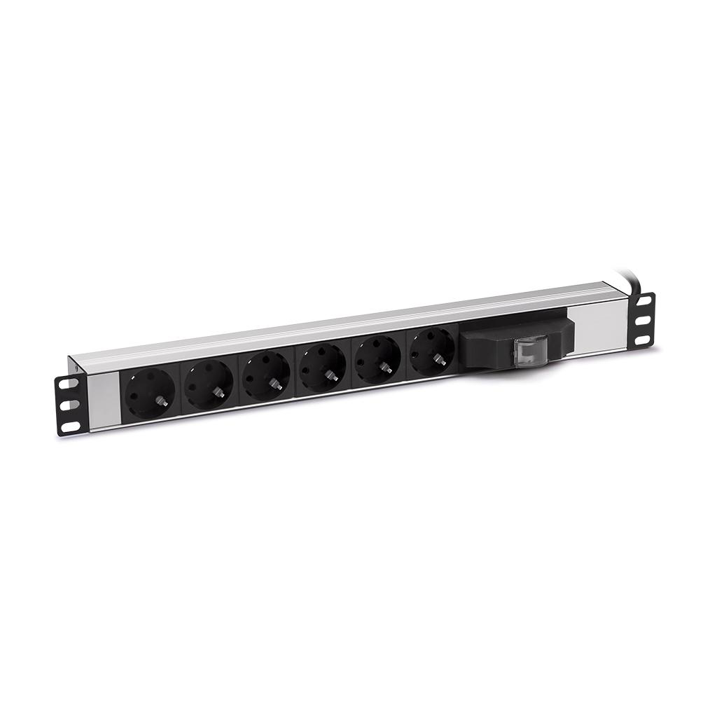 Formrack Sigortalı 6 Lı 19   Alüminyum Priz