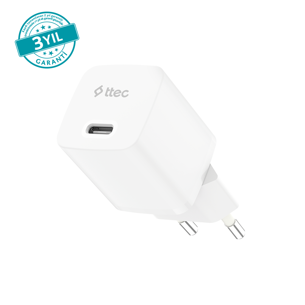 ttec SmartCharger GAN 20W PD Seyahat Hızlı Şarj Alet...