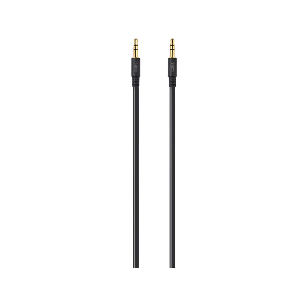 taks 3.5mm Stereo Ses Kablosu 1m Siyah