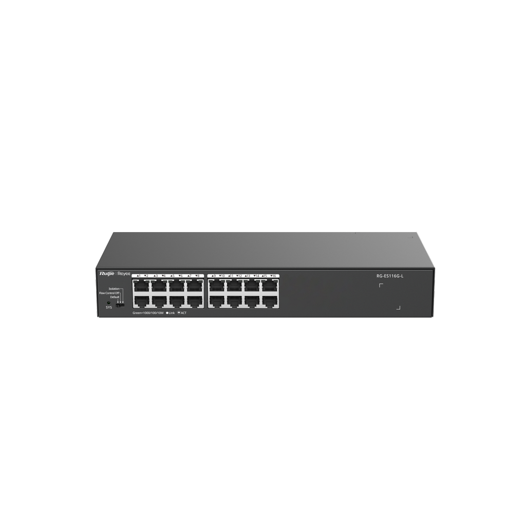 Reyee RG-ES116G-L 16 Portlu, 10/100/1000 Gigabit, Ta...