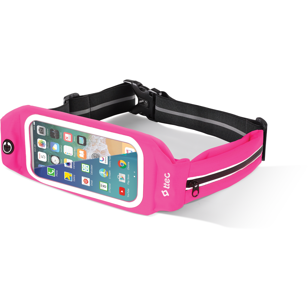 ttec EasyFit Belt Telefon Cepli Spor Bel Çantası Pembe