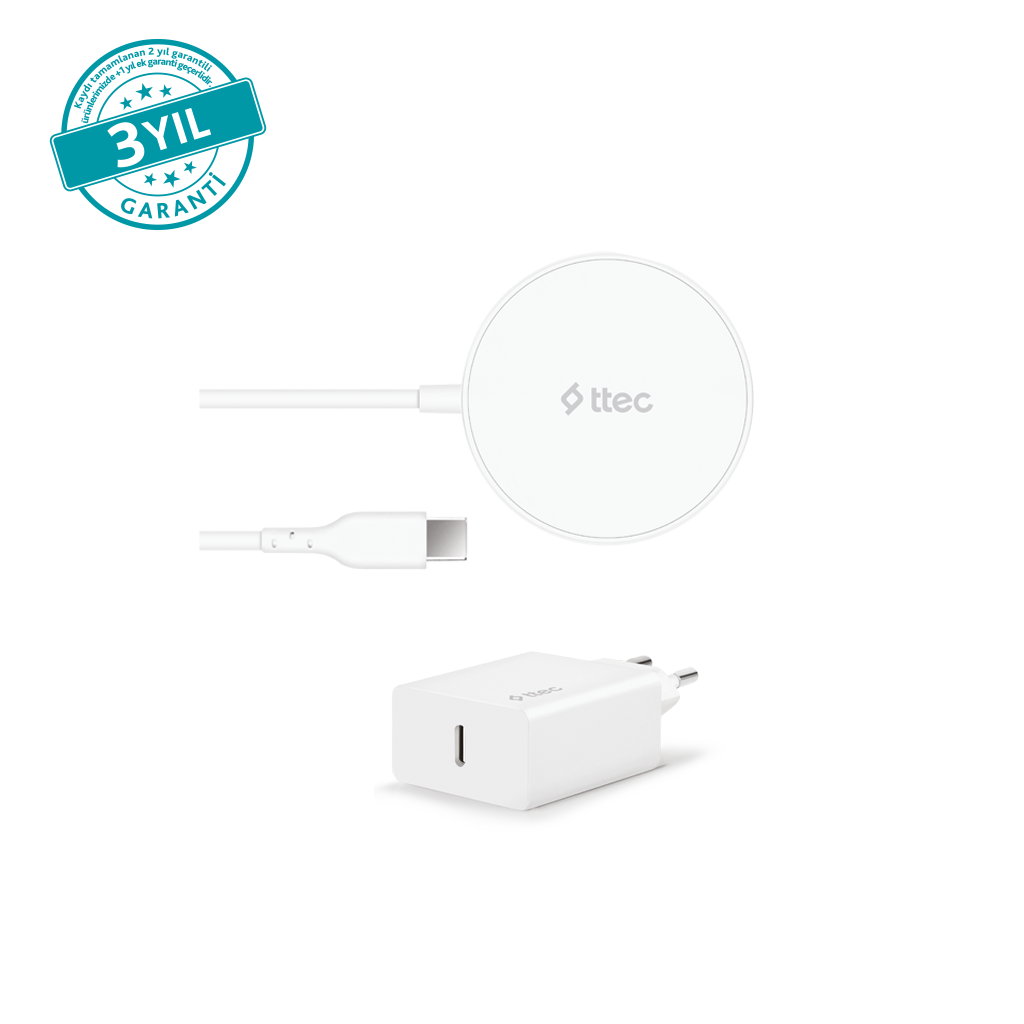 ttec AirCharger M+ MagSafe Uyumlu Kablosuz Şarj Alet...