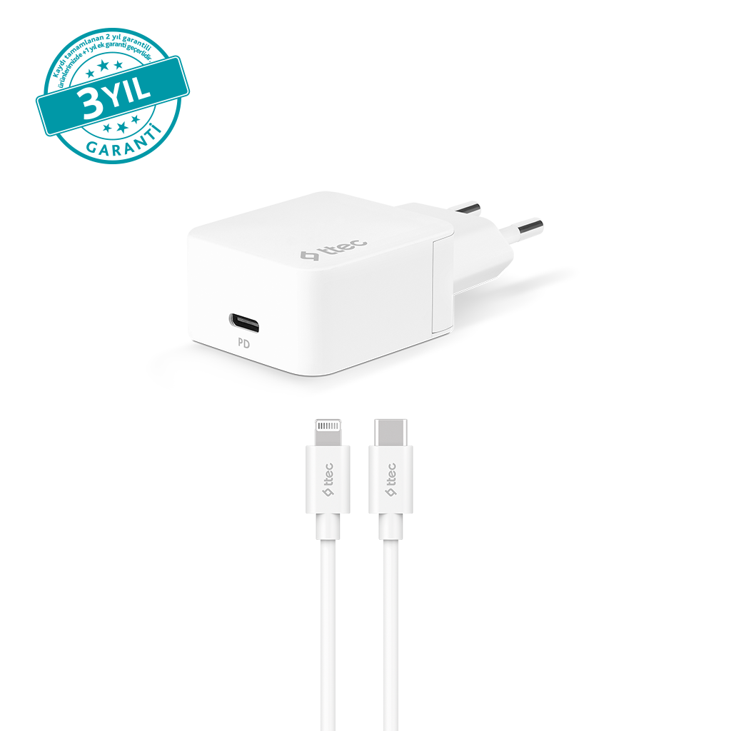 ttec Quantum PD Apple MFi Lisanslı 20W Seyahat Şarj ...