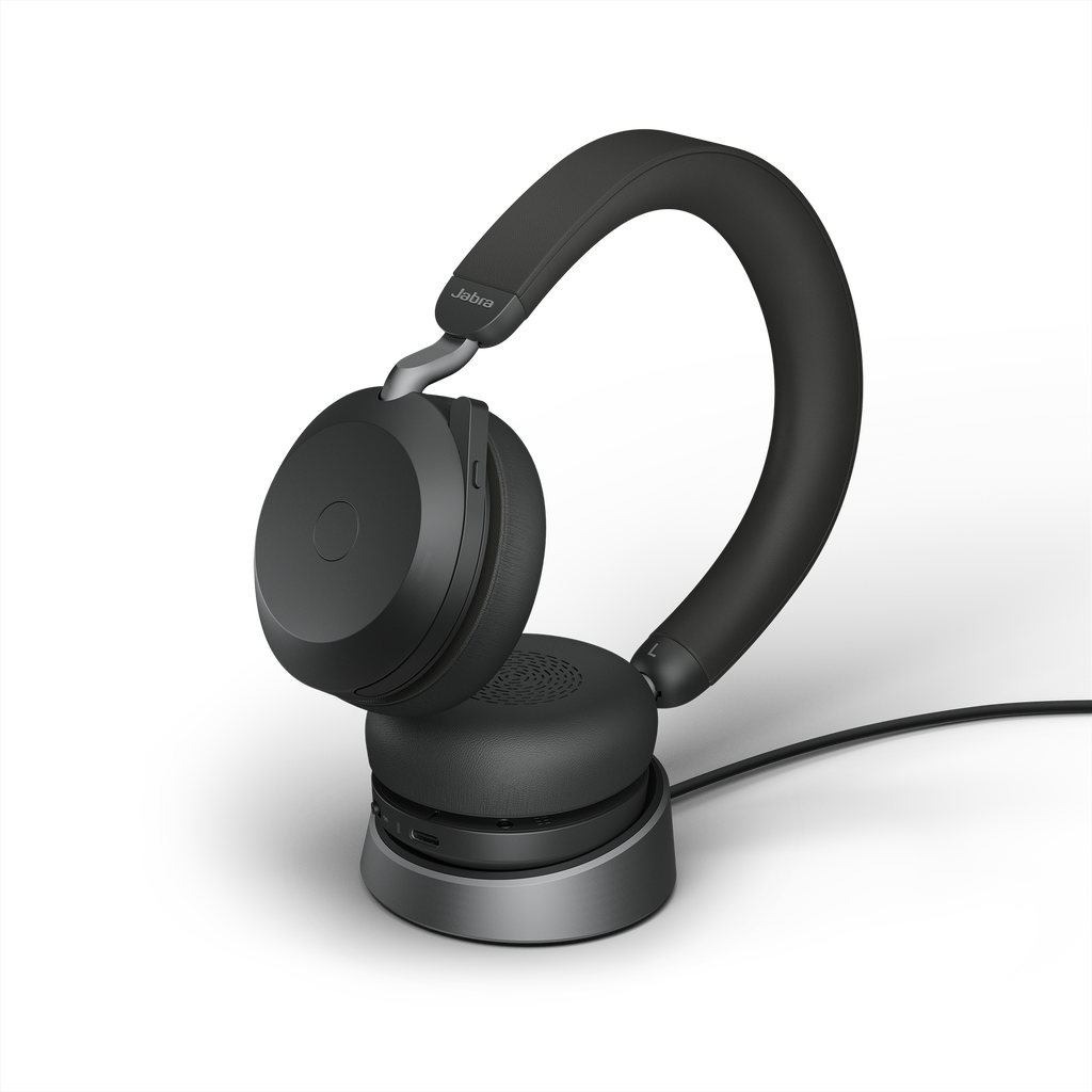 Jabra Evolve2 75 Link380a MS Stereo Black (Şarj Ünit...