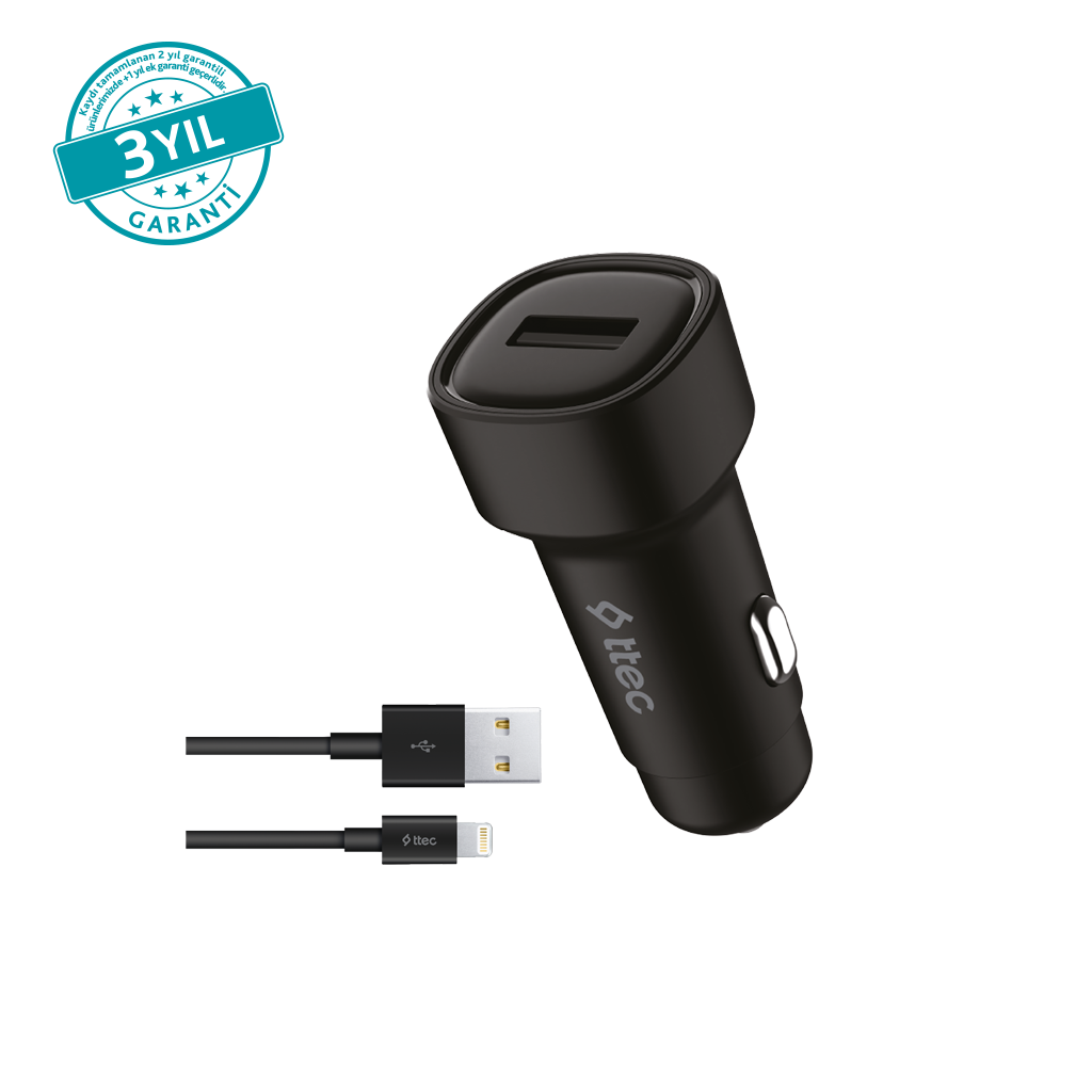 ttec SmartCharger 2.4A  Araç Şarj Aleti + Lightning ...