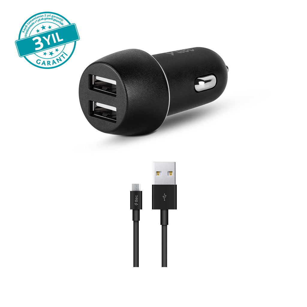ttec SmartCharger Duo 3.1A Araç Şarj Aleti Çift USB ...