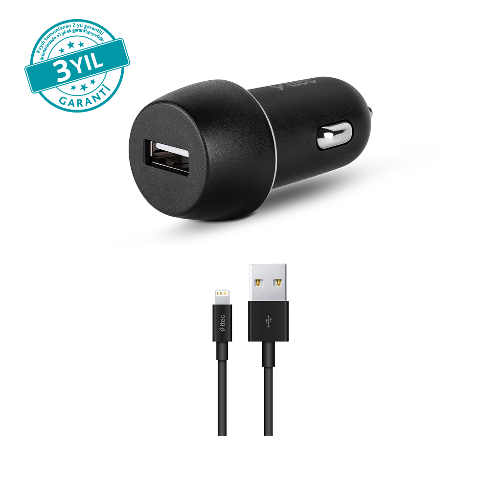 ttec SmartCharger 2.1A  Araç Şarj Aleti + Lightning ...