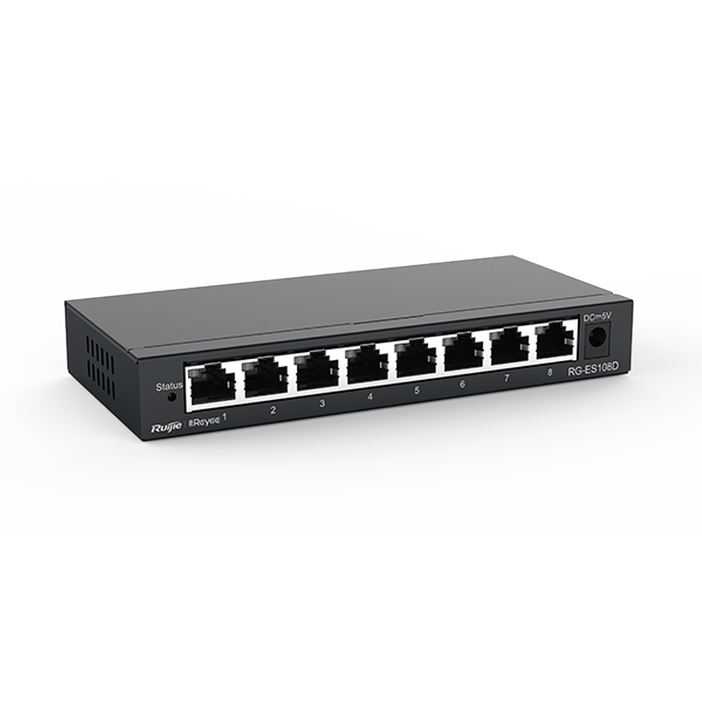 Reyee RG-ES108D 8 Portlu, 10/100 Fast Ethernet, Tak ...