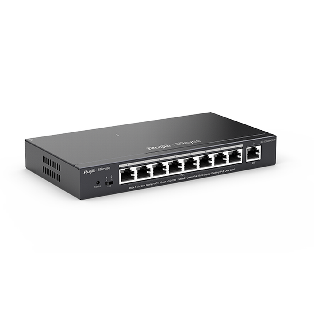 Reyee RG-ES209GC-P 9 Portlu, 10/100/1000 Gigabit, Yö...
