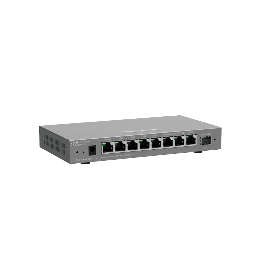 Reyee RG-EG209GS 9 Portlu Gateway, 1 x SFP Port, Web...