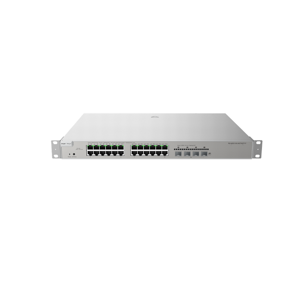 Reyee RG-NBS5100-24GT4SFP-P 24 Portlu, 10/100/1000 G...
