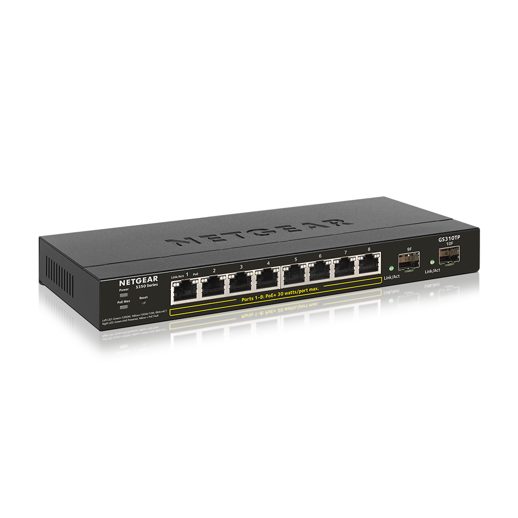NetGear GS310TP-100EUS 8 Portlu 10/100/1000 Gigabit ...