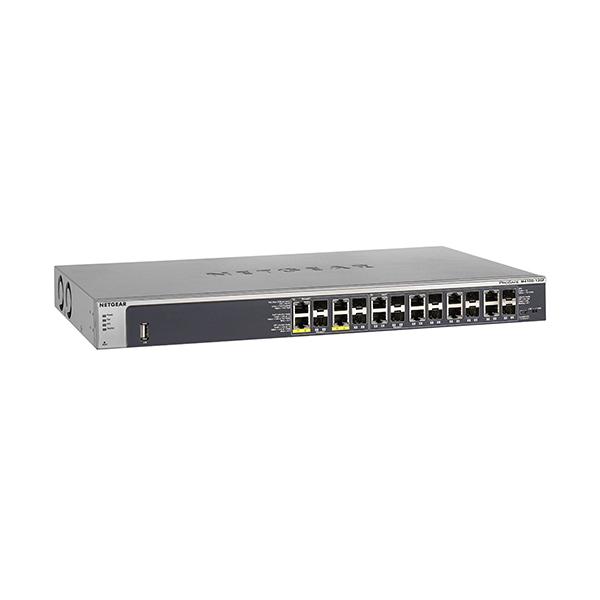 NetGear GSM7212F-100NES 12 Portlu 10/100/1000 Gigabi...
