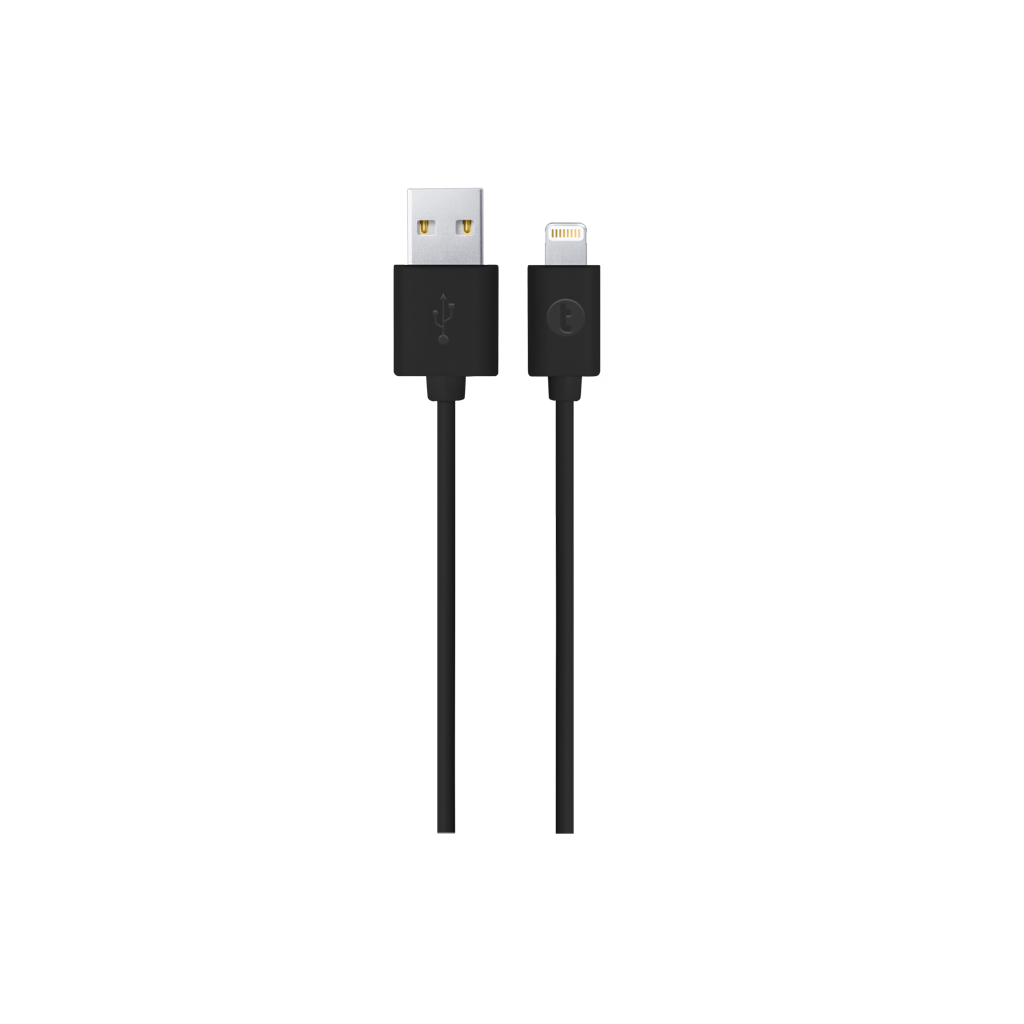 taks USB-A - Lightning Şarj Kablosu - T Siyah