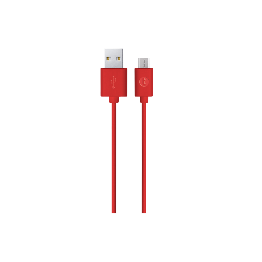 taks USB-A - Micro USB Kablosu Kırmızı