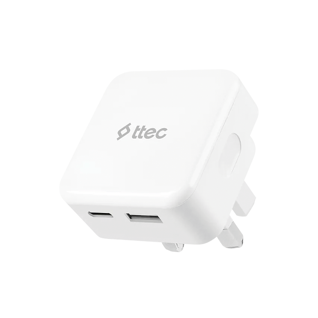ttec SmartCharger Duo 20W PD İngiltere (UK) Katlanır...