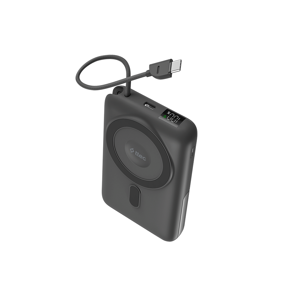 ttec ReCharger M LCD 10.000mAh MagSafe Uyumlu PD 20W...