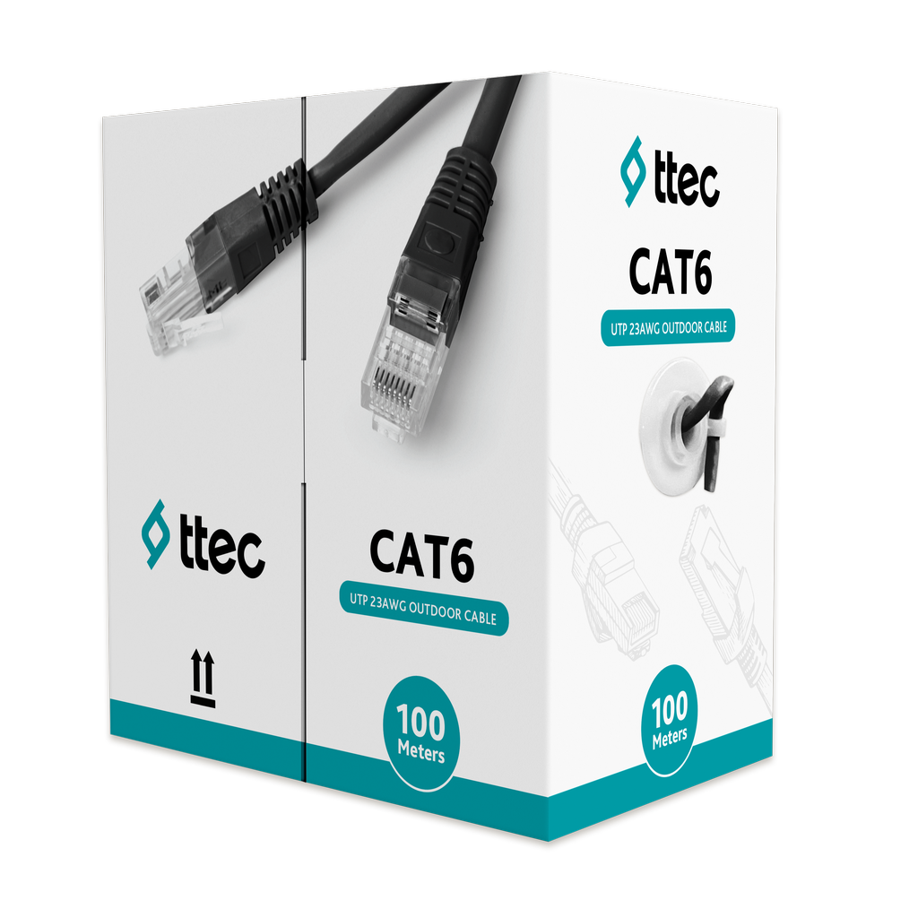 ttec KBL-CAT6-23CCA/OUT100S Dış Mekan PVC+PE Kablo -...
