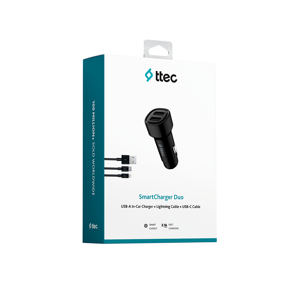 ttec SmartCharger Duo 3.1A Araç Şarj Aleti Çift USB ...
