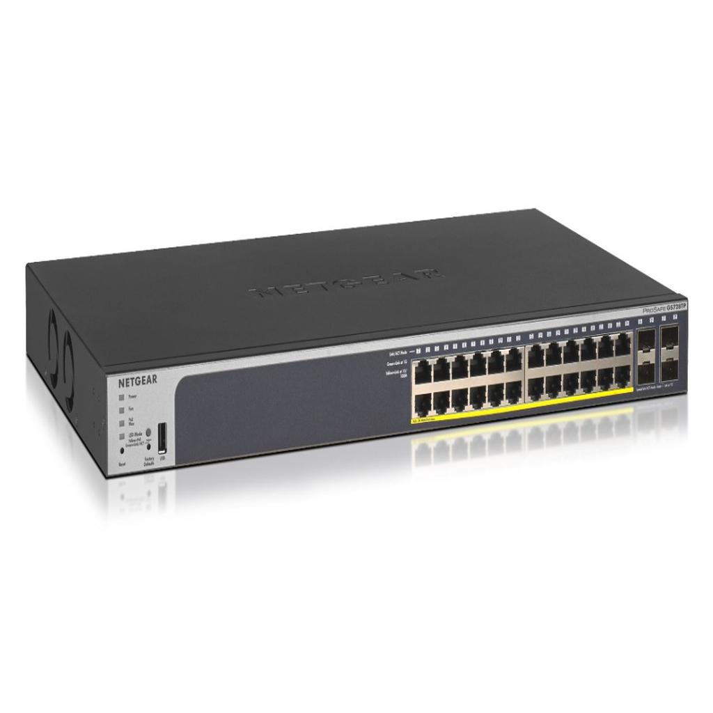 NetGear GS728TP-200EUS 24 Portlu 10/100/1000 Gigabit...