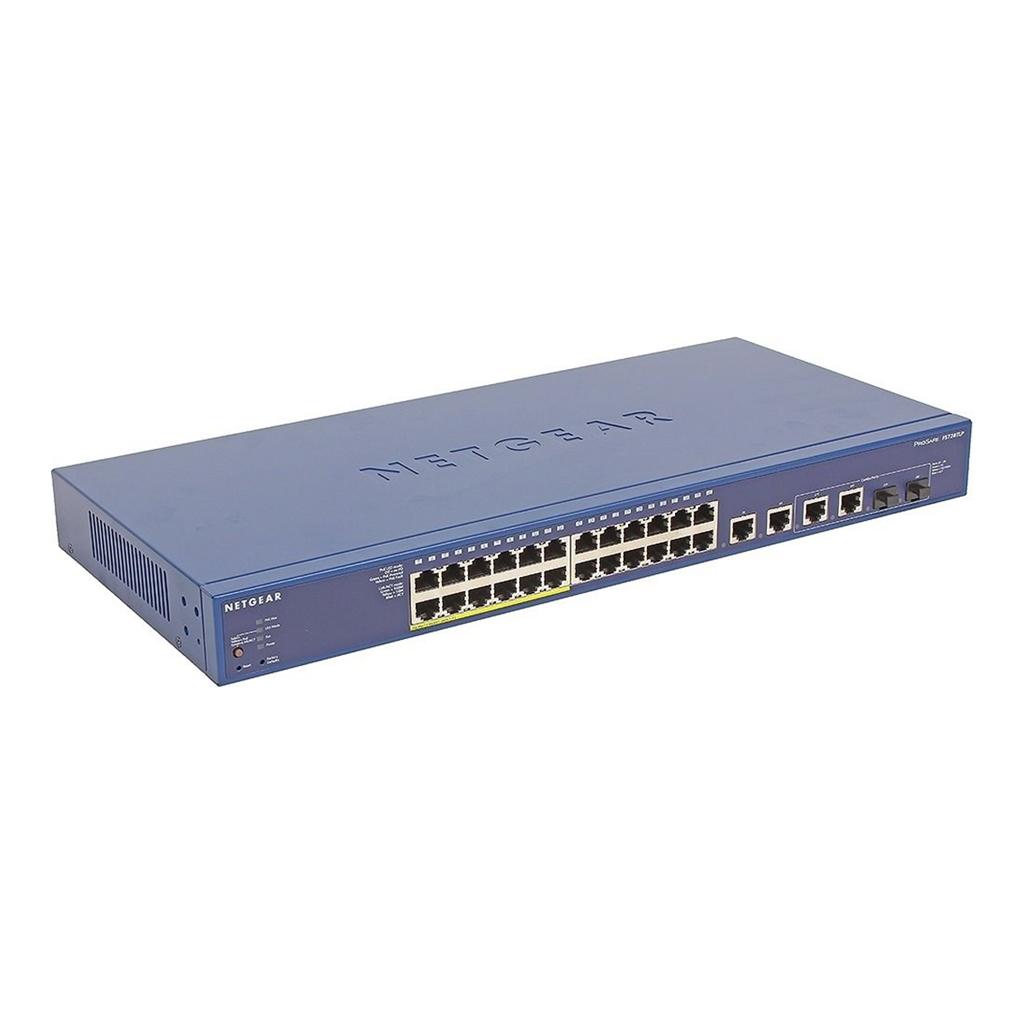 Netgear FS728TLP-100EUS - 24 Port FE PoE Switch 2 Ba...