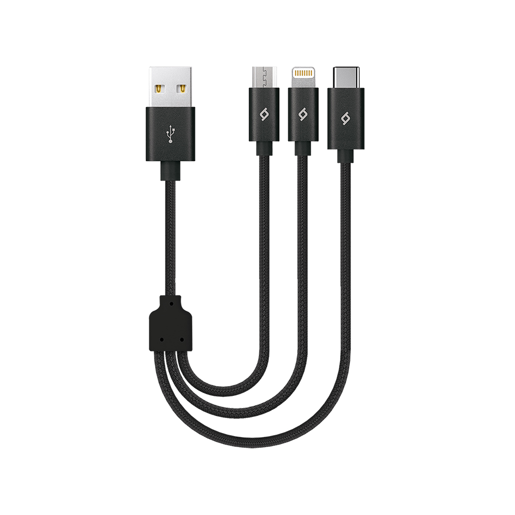 ttec Alumicable Mini Trio 30cm Şarj Kablosu USB-A - ...