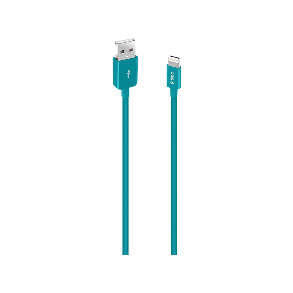 ttec MFi USB-A - Lightning Şarj Kablosu Turkuaz