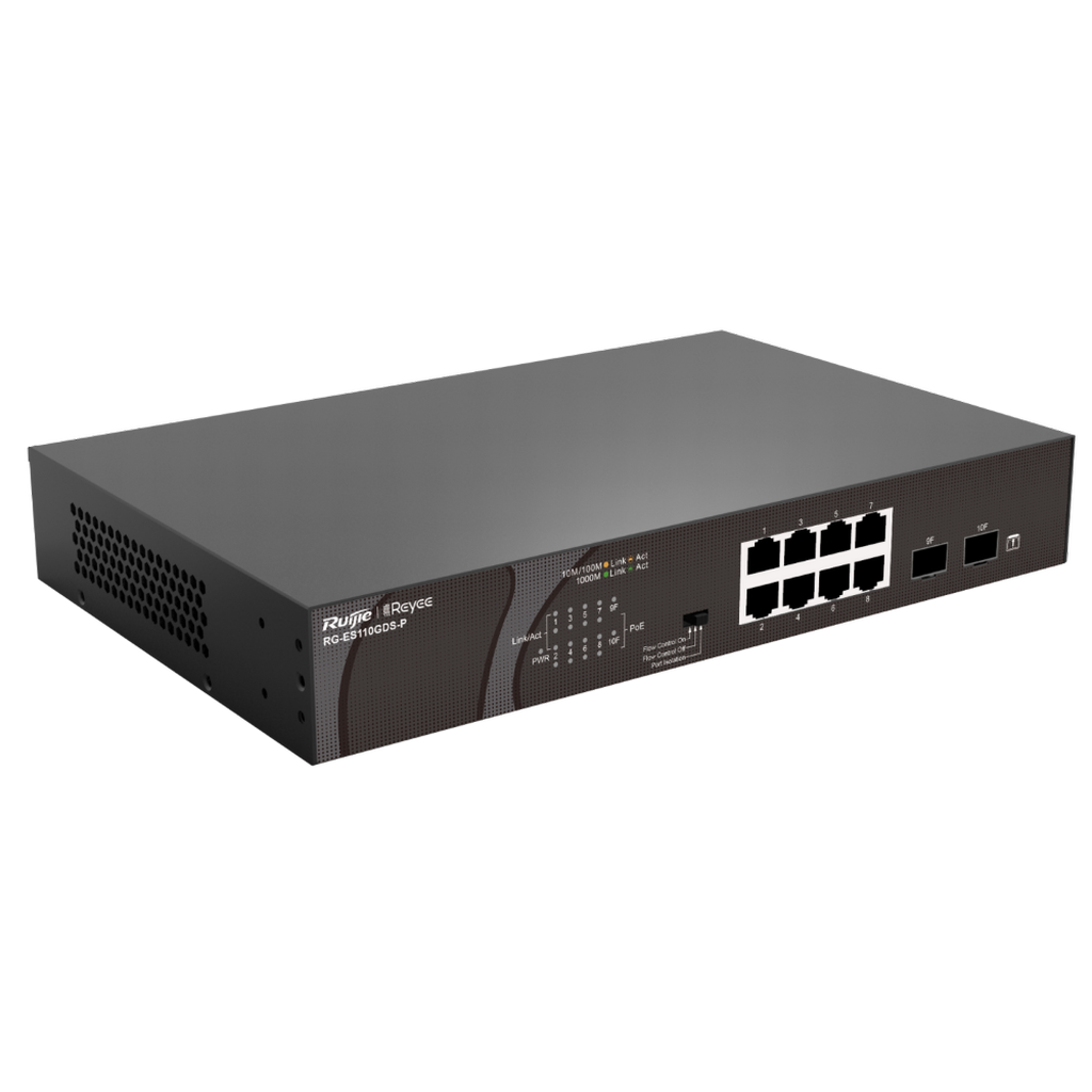 Reyee RG-ES110GDS-P 10 Portlu, 10/100/1000 Gigabit, ...