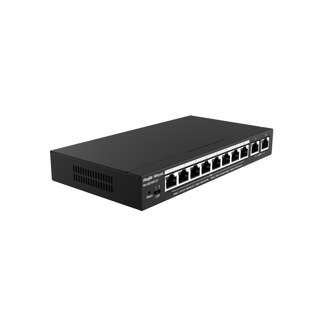 Reyee RG-ES210GC-LP 10 Portlu, 10/100/1000...