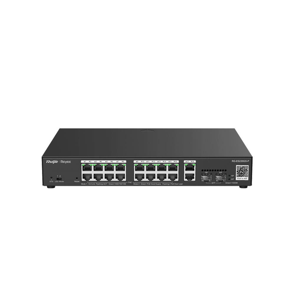 Reyee RG-ES220GS-P 20 Portlu, 10/100/1000 Gigabit, Y...
