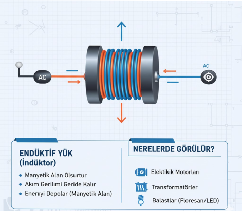 Elektrikte  Endüktif Ne Demektir