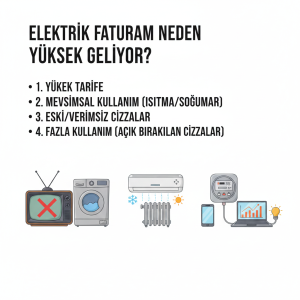 Elektrik Faturam Neden Yüksek Geliyor? 5 Gizli Neden