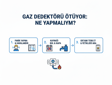 Gaz Detektörü Ötüyor Ne Yapmalıyım?