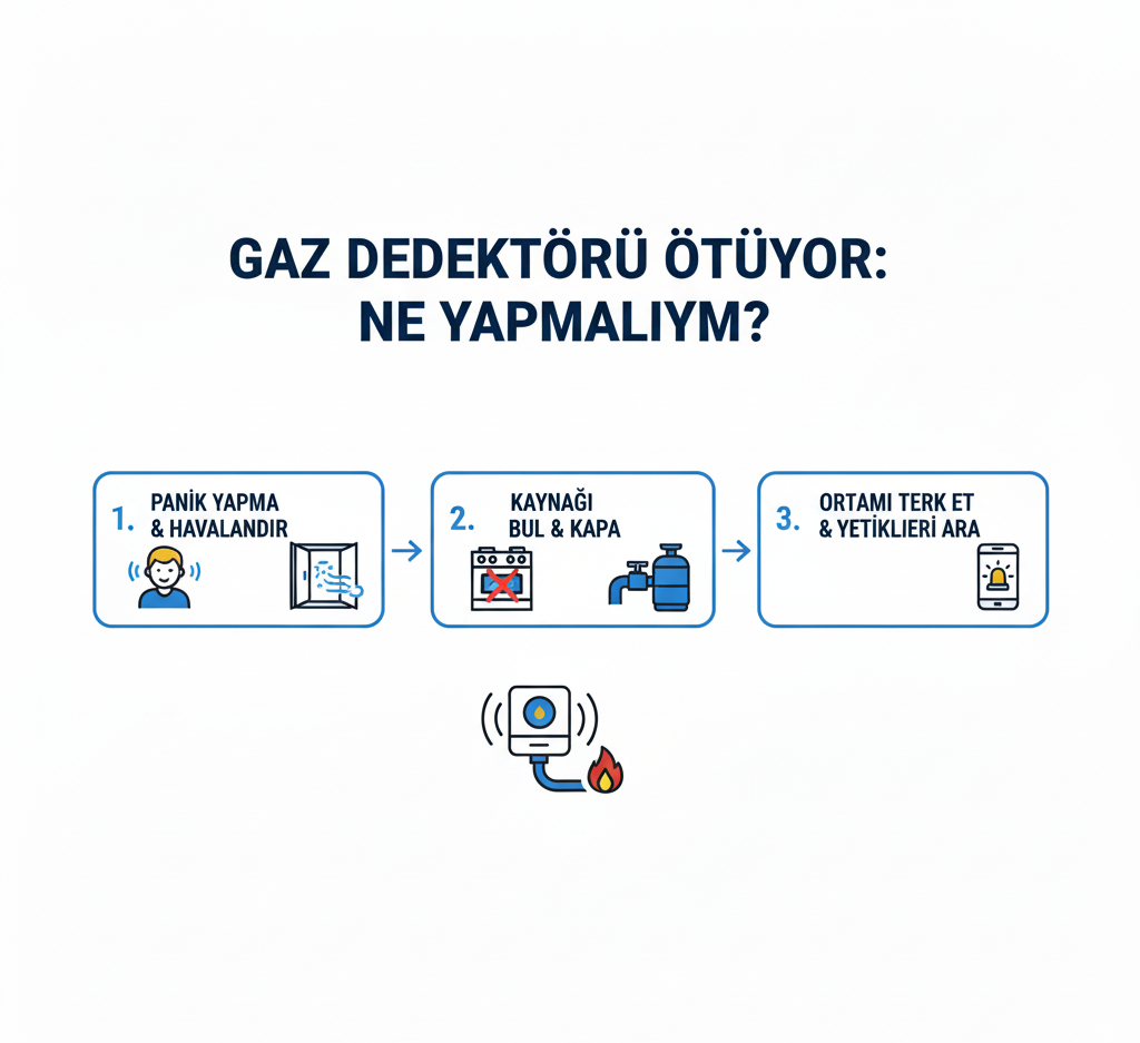 Gaz Detektörü Ötüyor Ne Yapmalıyım?