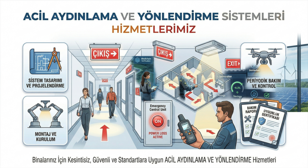 Güvenilir Acil Aydınlatma ve Yönlendirme Sistemleri
